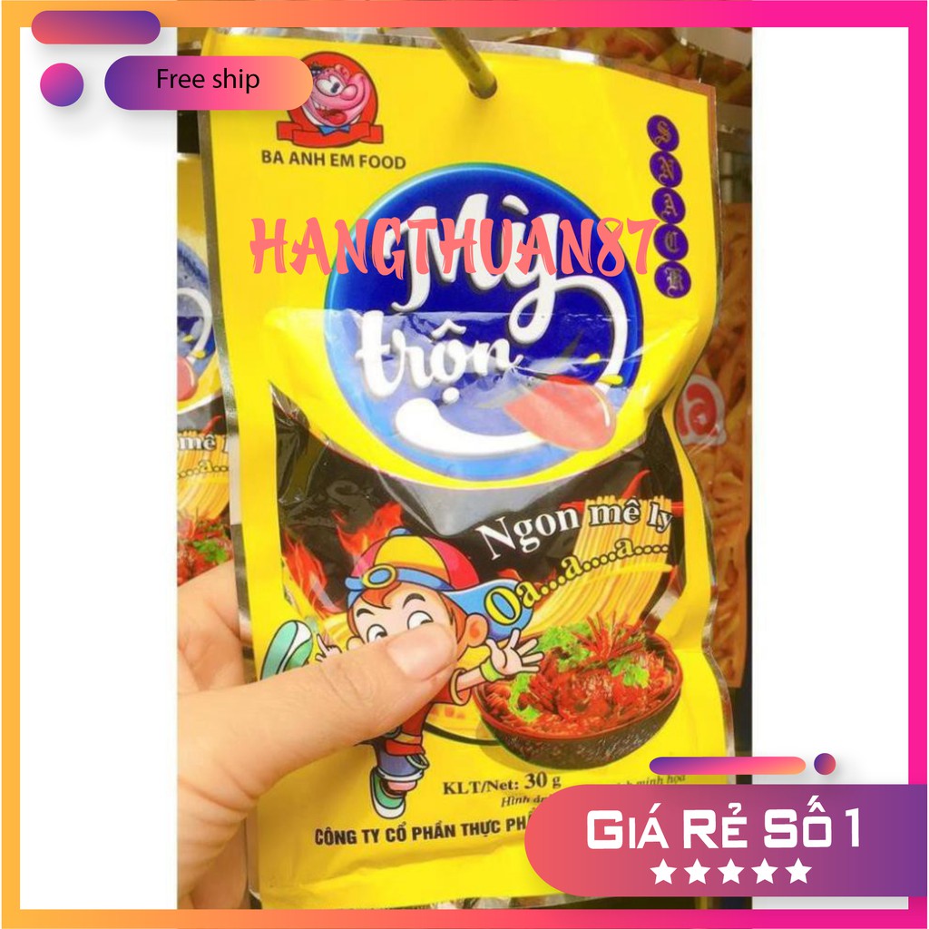 2 Gói Snack Bim Bim Mỳ Trộn Siêu Ngon - đồ ăn vặt cổng trường