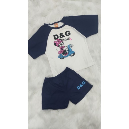 Bộ tay ngắn quần short thun cotton cho bé trai/ gái