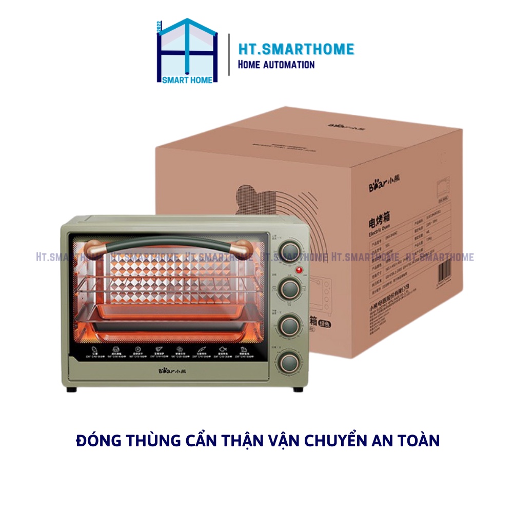 Lò nướng Bear 40L  - Lò nướng điện gia dụng đa năng dung tích lớn, nướng tự động mini 2022