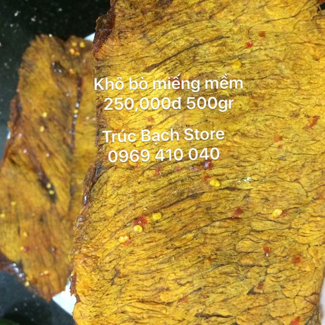 Khô bò 500gr Homemade Kiến Lĩnh. Đảm bảo bò 100% miếng mềm