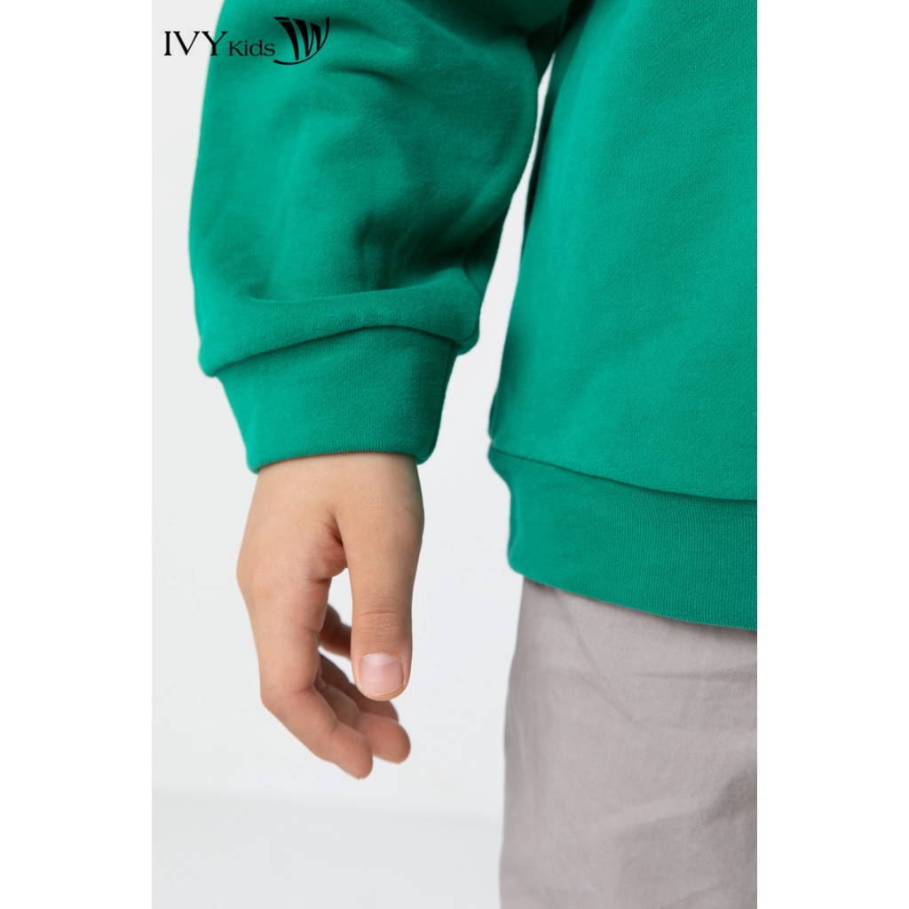 Áo hoodie khủng long bé trai IVY moda MS 59K1175