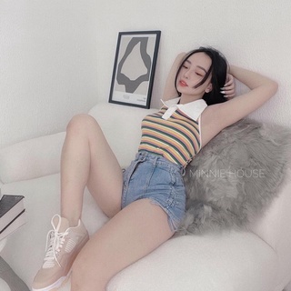 Quần short jean dây rút hotrend