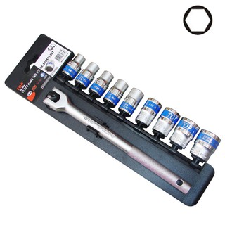 Bộ tuýp 10 chi tiết 1/2" top - tbs-12252
