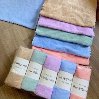 Khăn mặt | Set 5 khăn lau mặt siêu mềm thấm hút tốt