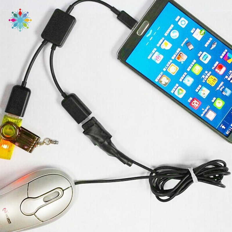 Dây Cáp Dữ Liệu MICRO USB OTG 1 / 2 Bàn Phím Chữ U