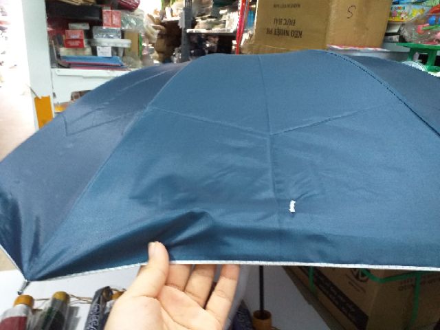 Ô Gấp Ngắn Kẻ Caro Che Mưa Cao Cấp