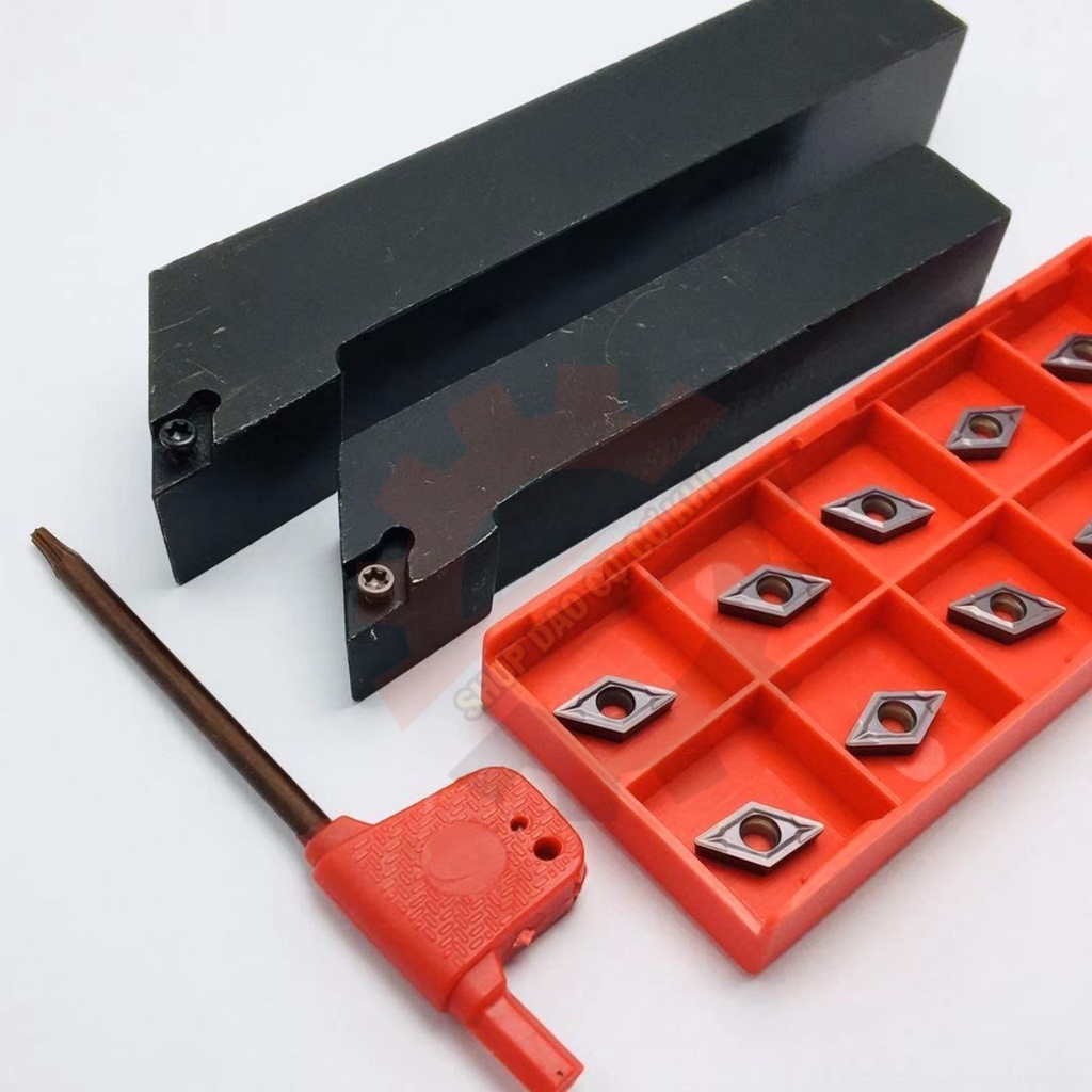 Mảnh chíp tiện DC07/DCMT07 góc mũi R0.4 cao cấp Senku Japan chạy sắt thép, inox, nhôm