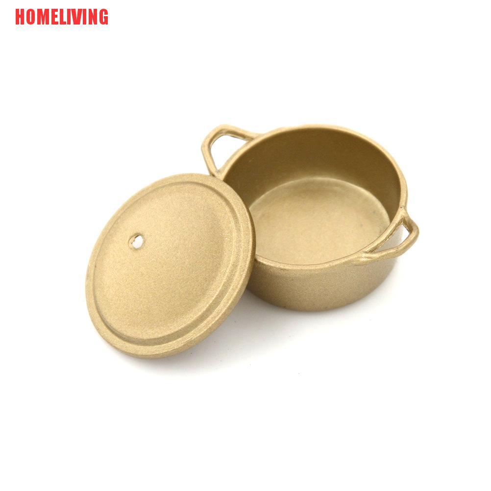 Nồi Hầm Thức Ăn Bằng Kim Loại Tỉ Lệ 1: 12 Trang Trí Nhà Búp Bê