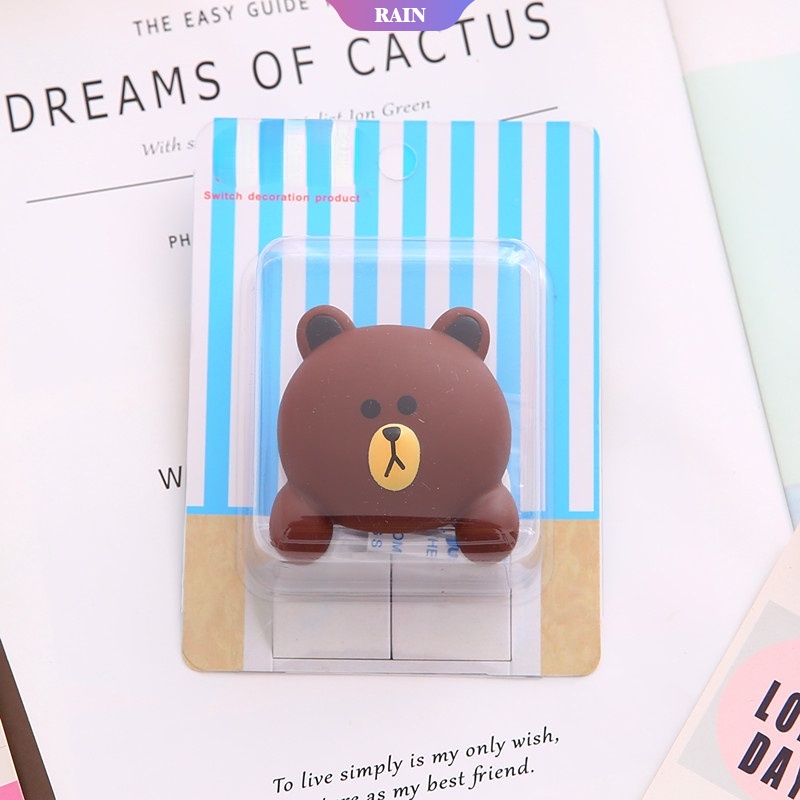 SANRIO Miếng Dán Công Tắc Silica Gel Hình Hello Kitty 3D Dễ Thương Trang Trí Nhà Cửa/Phòng Khách/Nhà Bếp