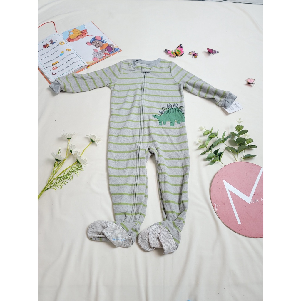 (Chọn màu- 24M) Body nỉ liền thân cho bé trai, bé gái, Bộ đồ liền thân, bodysuit,bodysleep