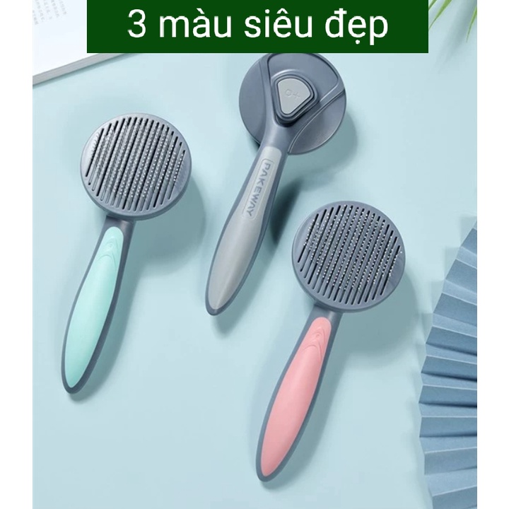 [Mã PET50 giảm 10% - tối đa 50K đơn 250K] Lược chải lông chó mèo cao cấp PakeWay T9 - 3 màu siêu đẹp (Hàng chính hãng)