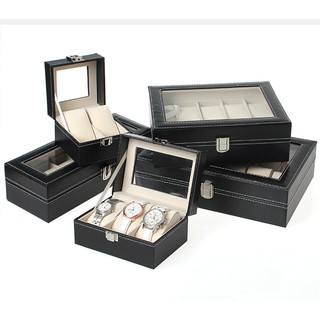 (Nhiều Mẫu - Có Ảnh Thật) Hộp Đựng Đồng Hồ - Kính Mắt - Nhẫn - Hoa Tai Vỏ Da Cao Cấp