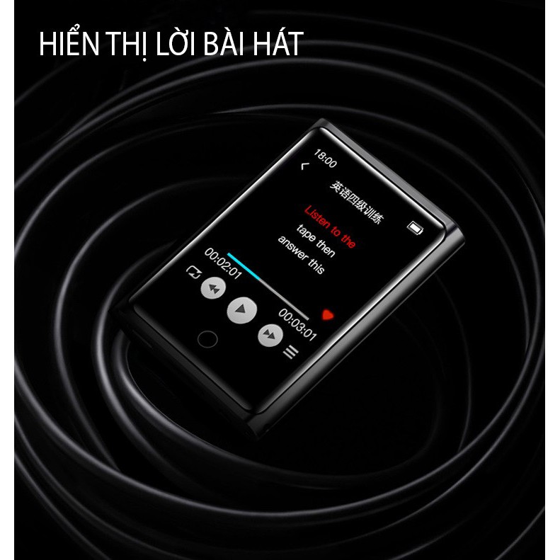 (QUÀ TẶNG 99K) Máy Nghe Nhạc MP3 Màn Hình Cảm Ứng Bluetooth Ruizu M2 Bộ Nhớ Trong 8GB - Hàng Chính Hãng