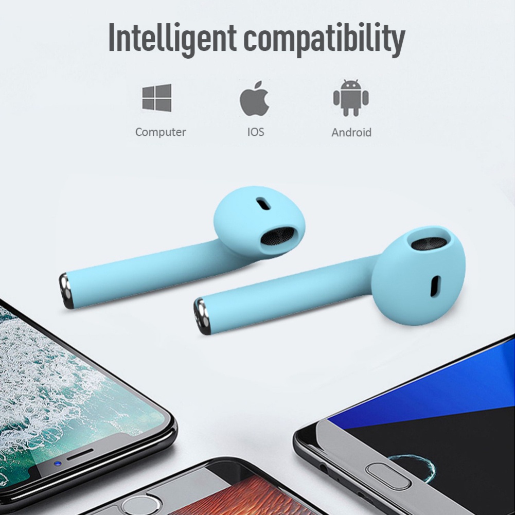 Tai Nghe Bluetooth Tws I12 Tai Nghe Không Dây Tai Nghe Thể Thao Hifi Tai Nghe Không Dây Nghe Nhạc âm Thanh Nổi Trong Tai 9 Màu Cho Tất Cả Thoại Thông Minh Qiqimall_