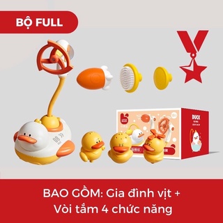 Đồ Chơi Vịt Phun Nước, Đồ Chơi Nhà Tắm: gia đình vịt phun nước 4 chế độ+ kèm vòi sen cho bé vui tắm mỗi ngày