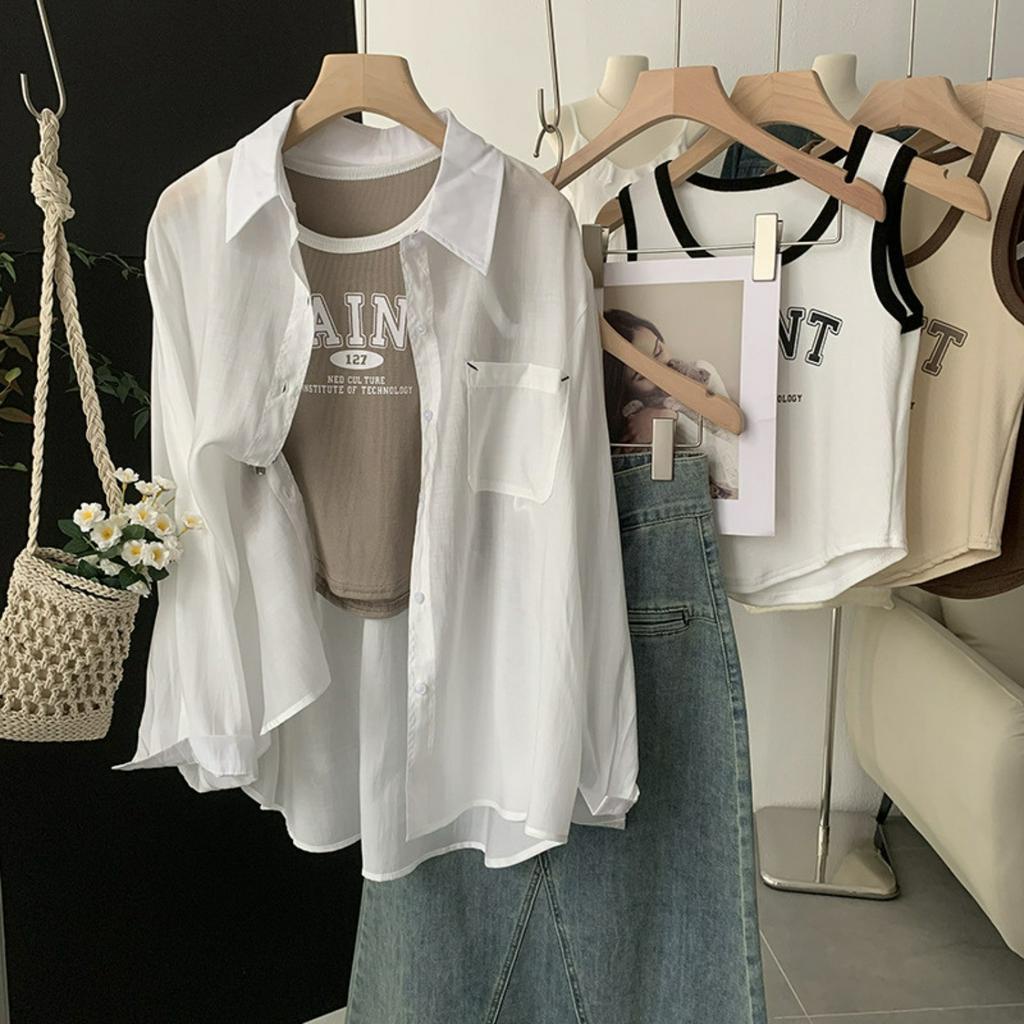 Áo croptop nữ thun - Áo thun sát nách cổ vuông chữ in siêu xinh mềm mịn co dãn Kingshop B126