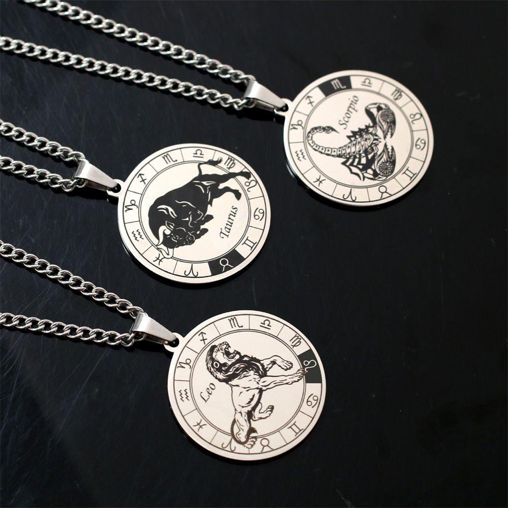 ORIENTLII Collar Necklace Fashion Square Pendant Metal Choker Embossment