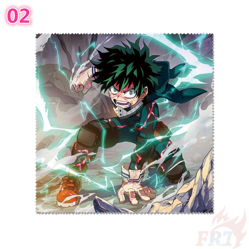 ★ Dụng Cụ Vệ Sinh Mắt Kính Họa Tiết Anime My Hero Academia ★ 1 Khăn Lau Kính, Màn Hình Điện Thoại