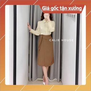 Chân váy bút chì thắt nơ-chân váy công sở