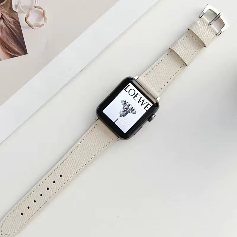 Dây Đeo Bằng Da Thật Cho Đồng Hồ Thông Minh apple watch 42mm 38mm 44mm 40mm 41mm 45mm iwatch 7 6 se 5 4 3 2 1