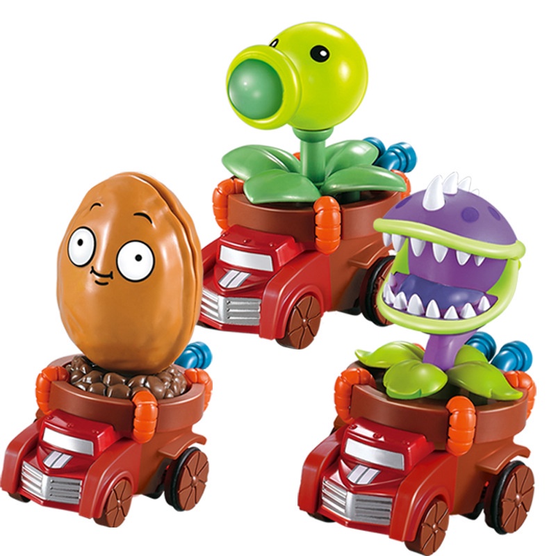 Đồ chơi trẻ em Plants Vs Zombies 2 Cho Bé Push gyro doll pull back car