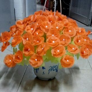 Combo 2 bộ hoa giấy lụa thành phẩm