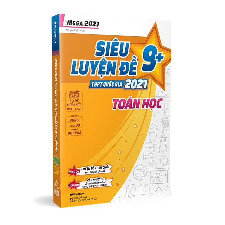 Sách - Mega 2021 – Siêu luyện đề 9+ THPT Quốc gia 2021 TOÁN HỌC