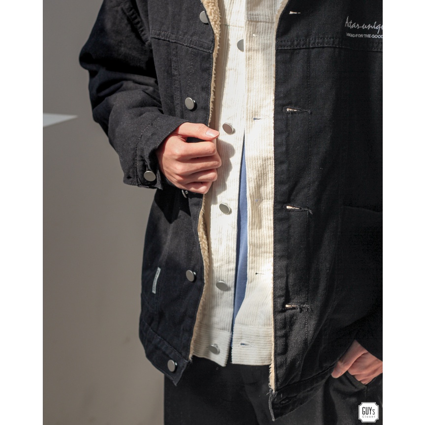 Áo khoác denim lót bông Cowboy Jacket GUY's closet, dày dặn, bụi bặm, cool ngầu