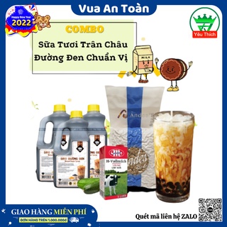 [Mã GROSALE2703 giảm 8% đơn 250K] COMBO Sữa Tươi Trân Châu Đường Đen Chuẩn Vị