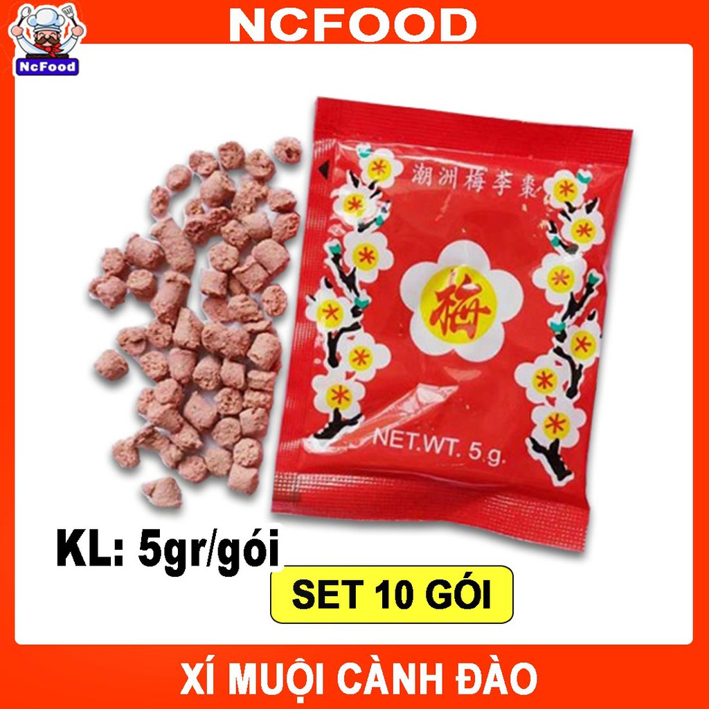 [SET 10 GÓI] Ô mai xí muội cành đào tuổi thơ Thái Lan (5-10 gói) (NCFOOD)