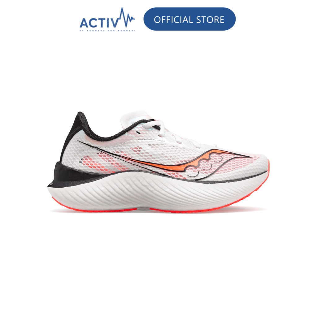 Giày Chạy Bộ NAM Saucony Endorphin Pro 3 White | Black | ViZiRed