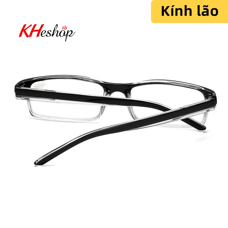 Kính đọc báo,kính lão cho nam nữ chống ánh sáng xanh,hàng nhập khẩu Nhật Bản, gọng vuông bằng nhựa thông siêu bền mã 020