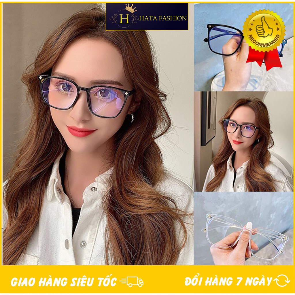 Mắt Kính Giả Cận From Vuông Đính Hoa Góc Cạnh 539 Thời Trang | BigBuy360 - bigbuy360.vn