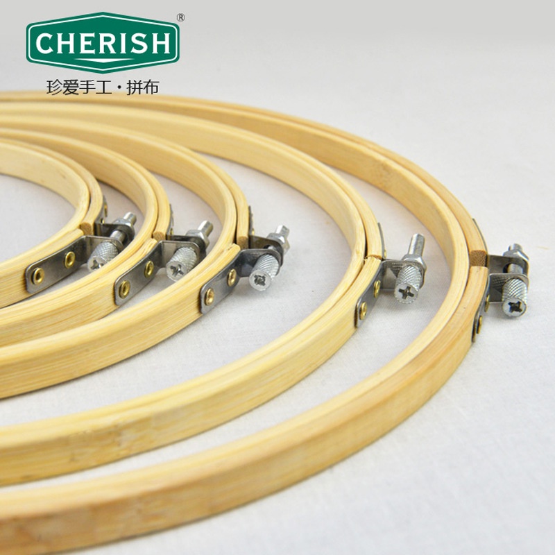 Khung Thêu Bằng Tre Bảo Vệ Môi Trường Tiện Dụng Bamboo Embroidery Hoop