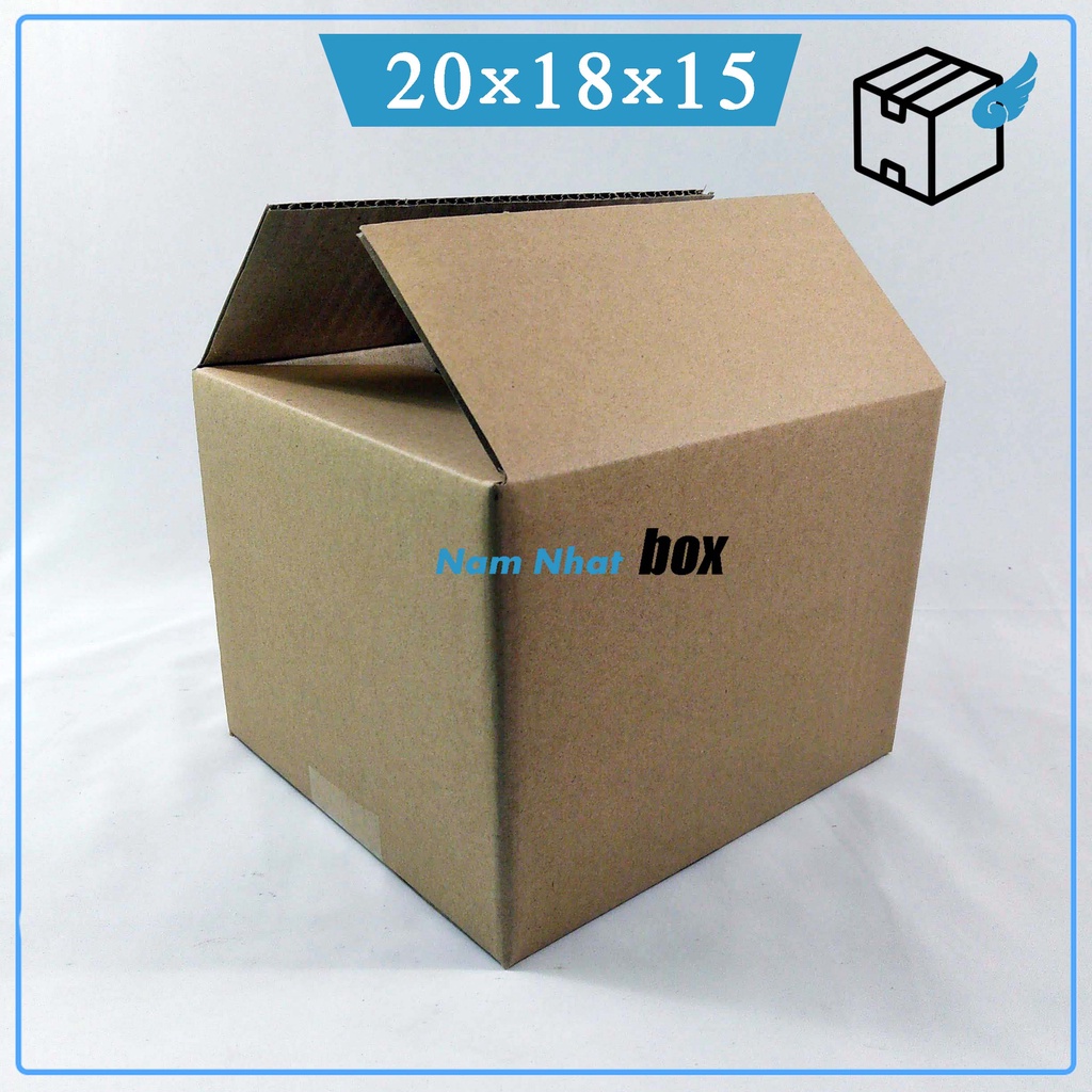 Hộp bìa đóng hàng 20x18x15cm, hộp gói hàng giá rẻ - NamNhat Box