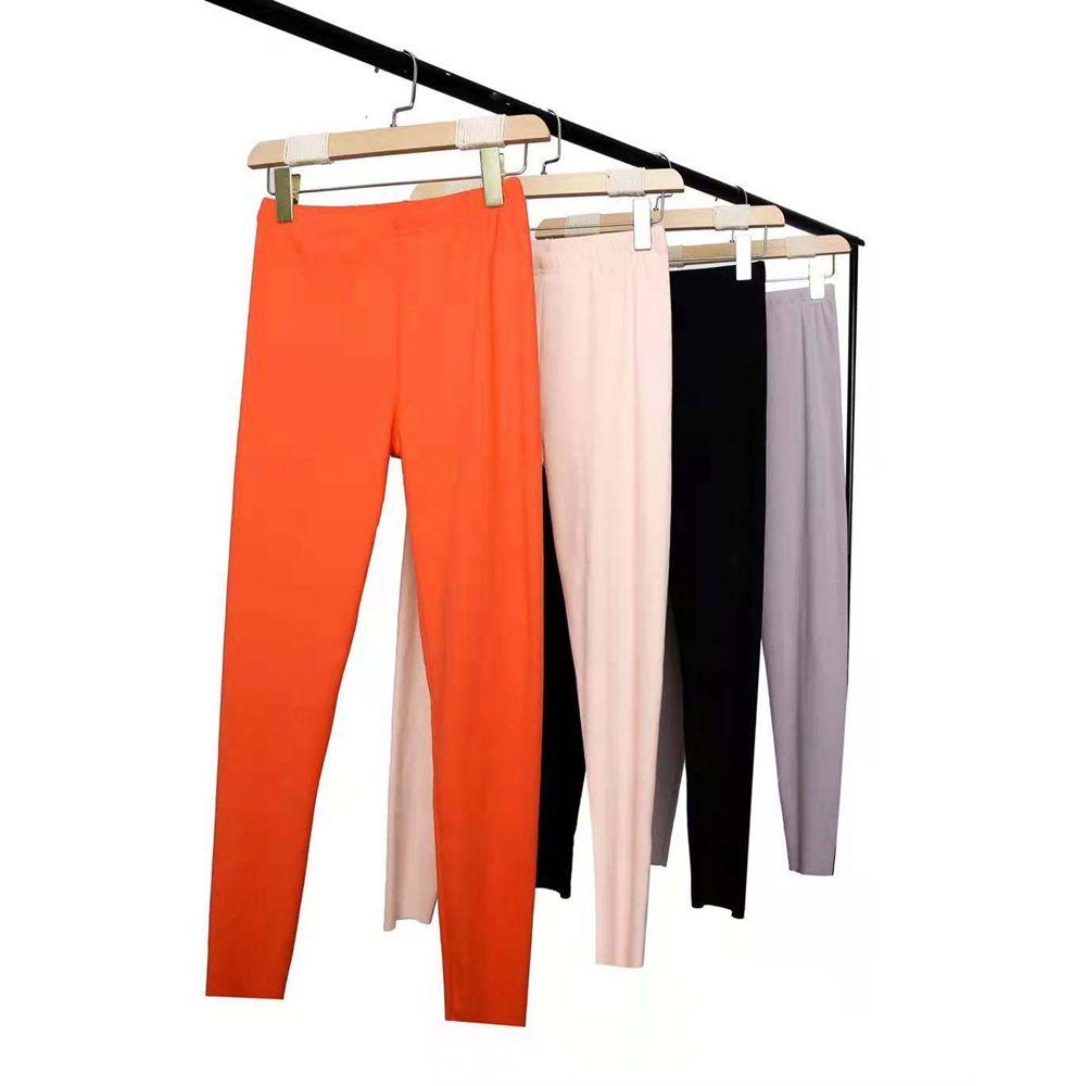 OCEANMAP Bộ Đồ Lót Dài Tay Giữ Ấm Màu Sắc Đơn Giản Cho Nữ