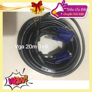 Dây cáp vga 20m đen 3+6