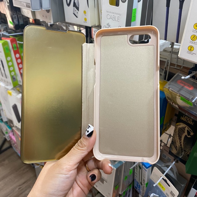 [Mã ELFLASH5 giảm 20K đơn 50K] Bao da Oppo A1k/A5s/A7/F9/F11pro tráng gương
