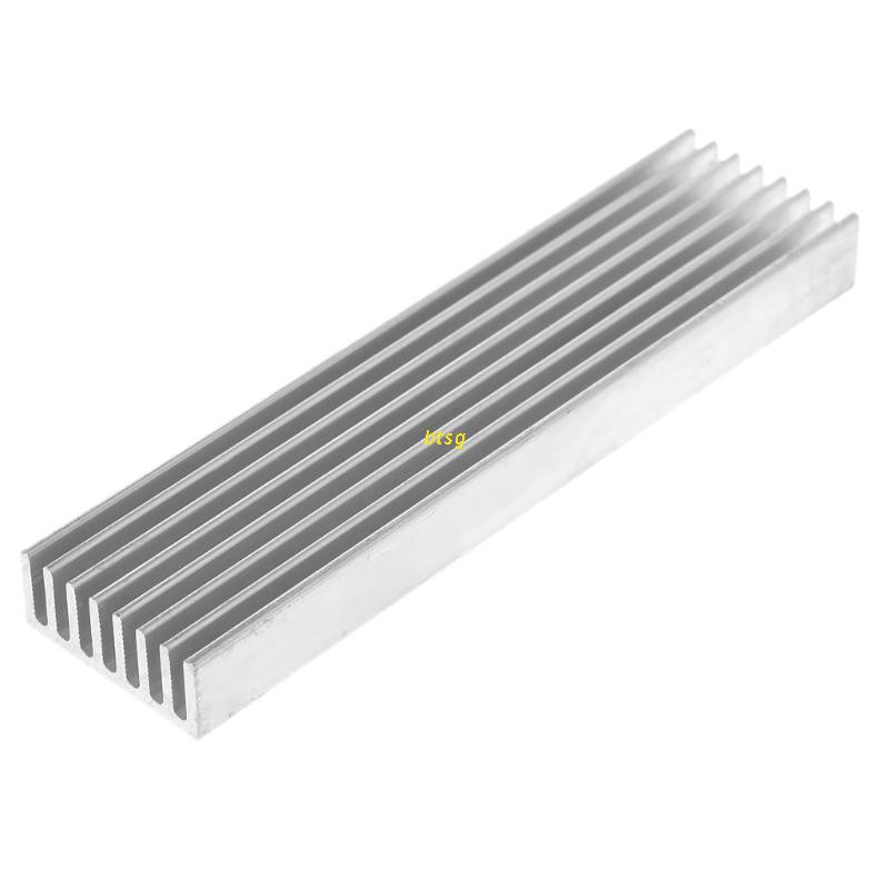 1 Bộ Tản Nhiệt 100x25 X 10mm Bằng Nhôm Cho Chip Đèn Led Ic