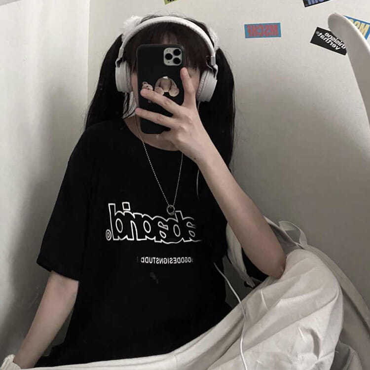 100% cotton Áo thun tay ngắn phong cách mùa hè 2023 trẻ trung cho nữ