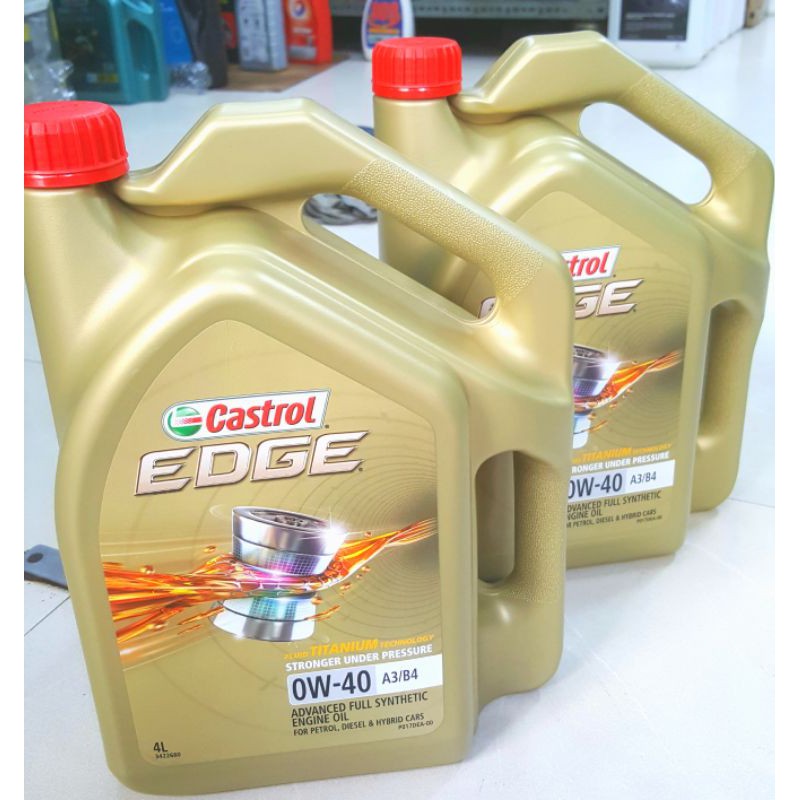 Nhớt chính hãng Castrol Edge 0W40 SN/CF 4 Lít