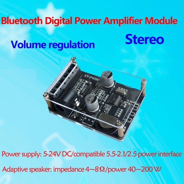 Bo Mạch Khuếch Đại Âm Thanh Bluetooth 5.0 40wx2 Dc 12 / 24v Xy-P40W