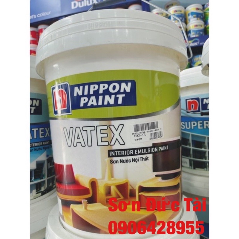 Nippon VATEX trắng 18lit -26kg( giá rẻ giao siêu tốc luôn )Hàng chính hãng cty nhật bản