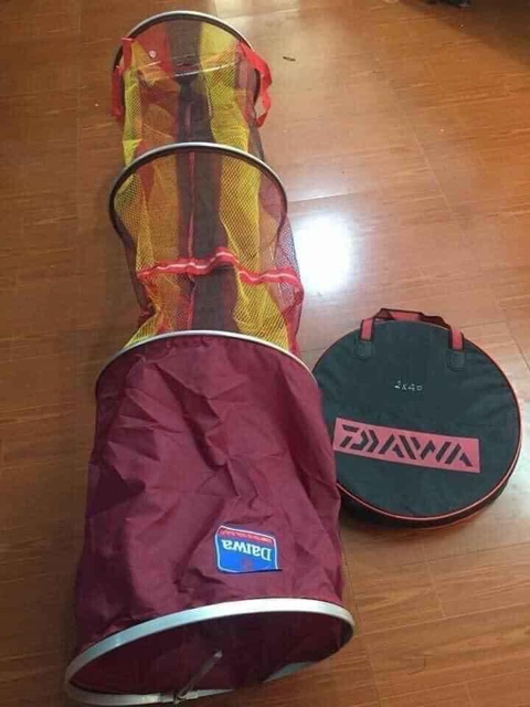 Rọng đựng cá Daiwa ngũ sắc vành vợt inox cancaudon01