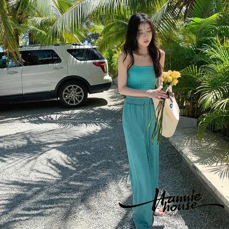 Áo Hai Dây Màu Sắc Trơn Thời Trang Mùa Hè Cho Nữ
