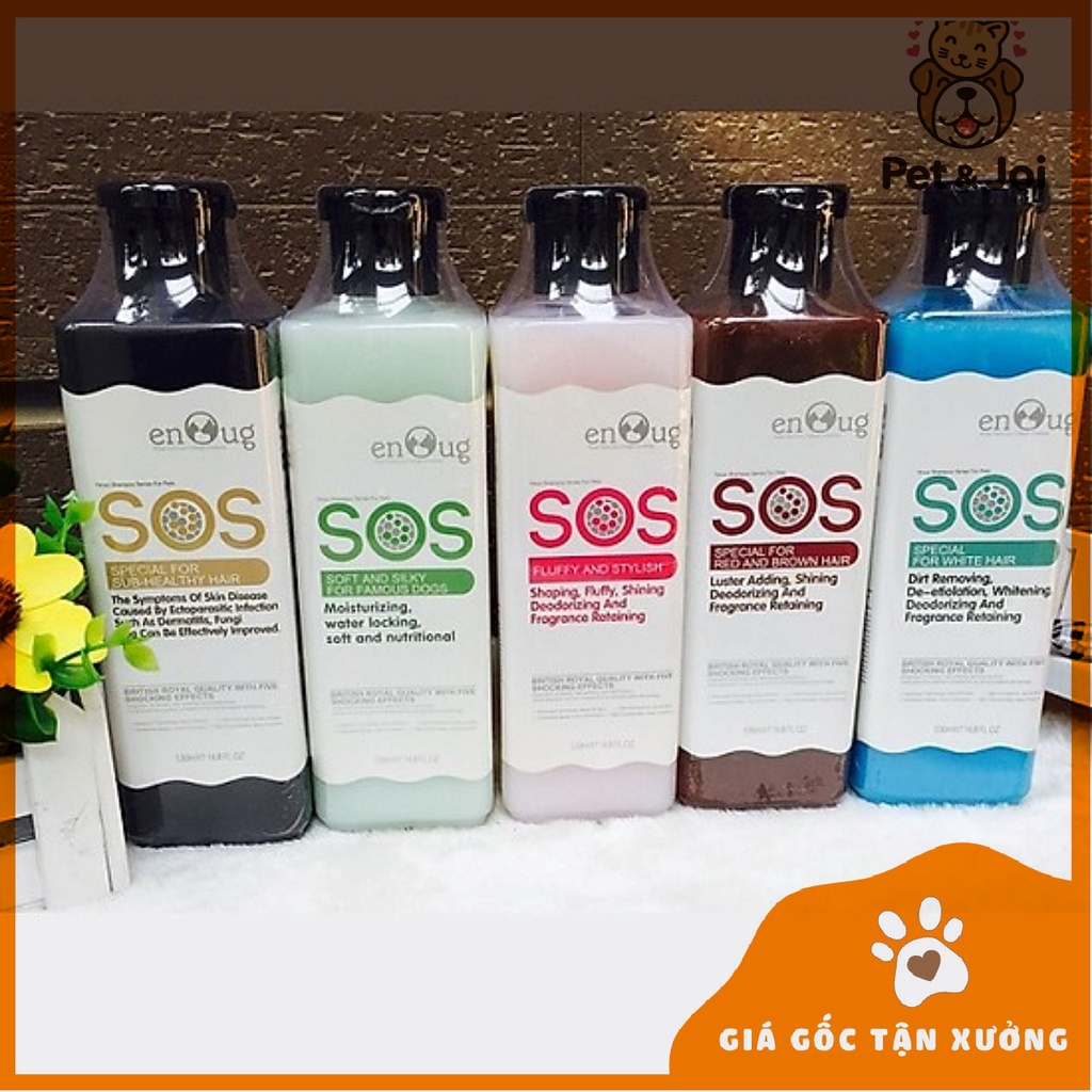 Sữa tắm SOS chó mèo 530ml - giúp lông chó mèo nhà bạn luôn mềm mượt, khử mùi - PET&amp;JOI