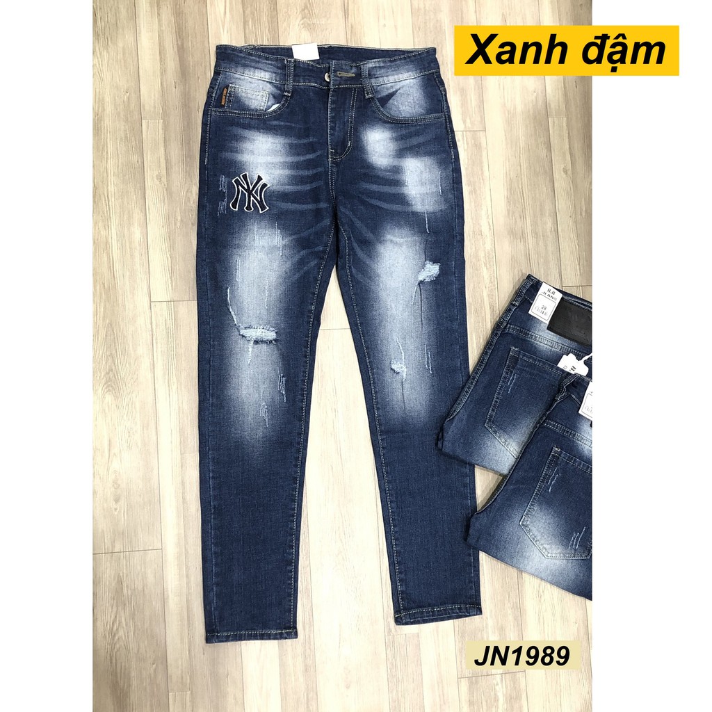 [Hình thật] Quần jean nam xanh co giãn JN1198-JN1989
