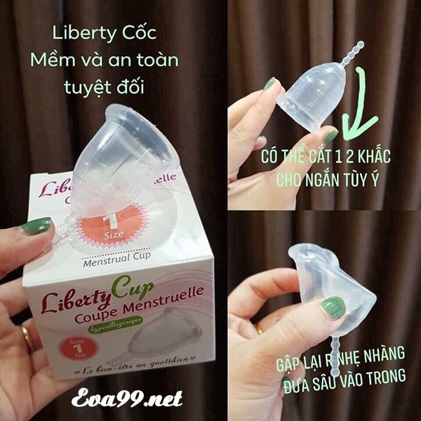 [Full Phụ Kiện] Cốc Nguyệt San Libertycup Pháp + Tặng Cốc Tiệt Trùng + Viên Khử Trùng Milton