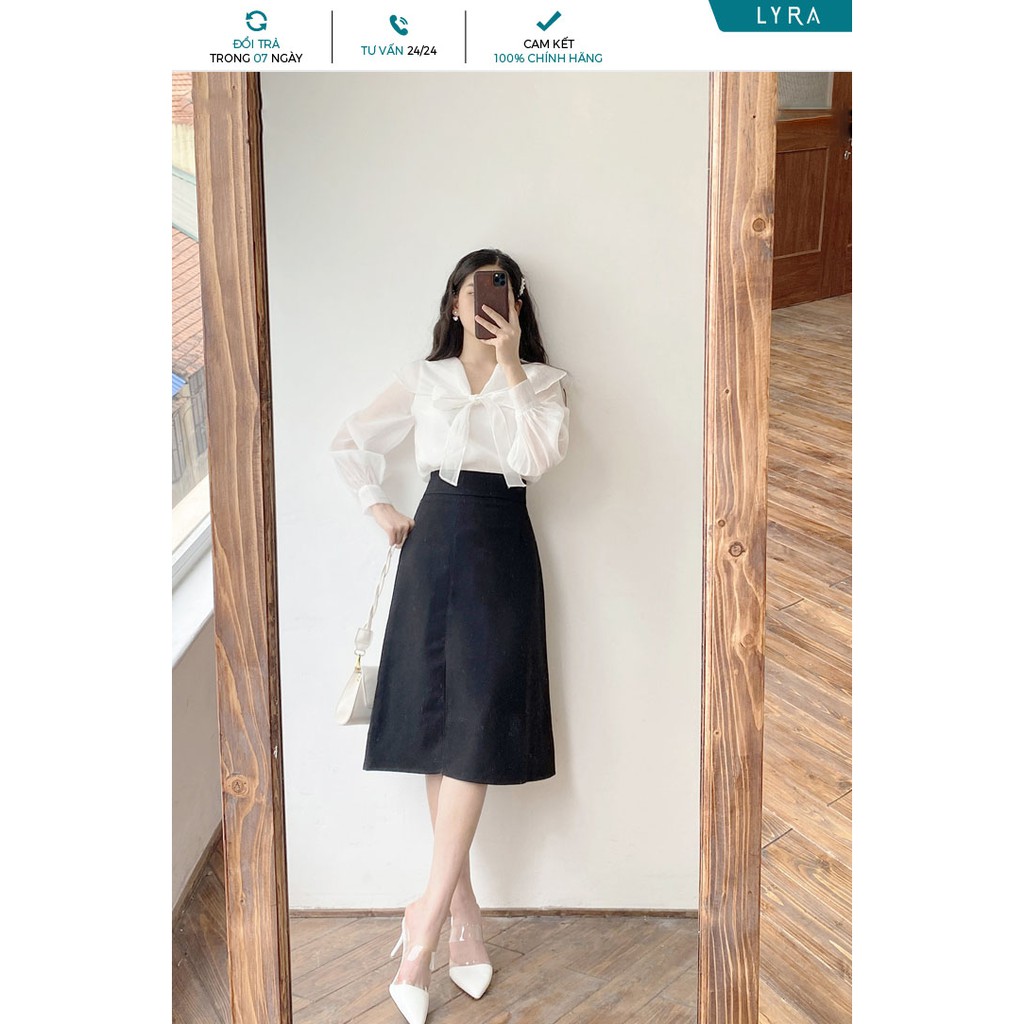 [Mã WABRLOW5 giảm 15% đơn 300K] Chân váy kaki dài LYRA cạp cao nhã nhặn nữ tính - VSYCD0012