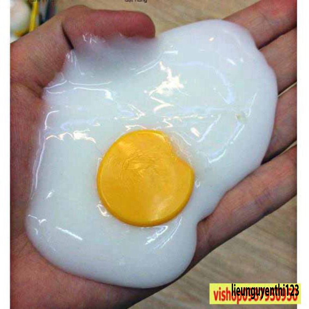 Đồ chơi GUDETAMA SLIME hình quả trứng gà trắng cực ngộ nghĩnh có lòng đỏ mochi